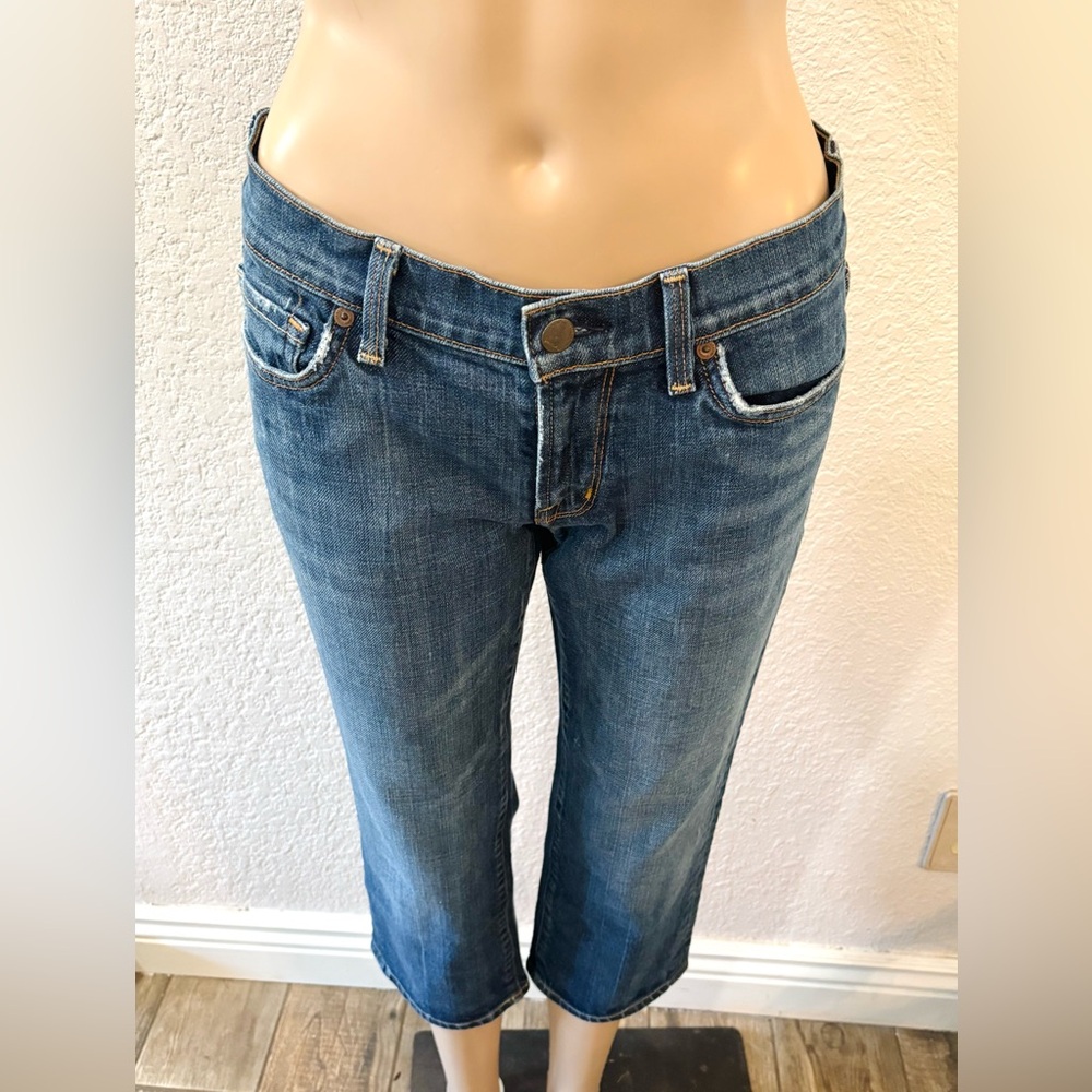 CITIZENS OF HUMANITY Y2K Women’s ‘Kelly #063 Cropped Stretch Low-Waist Jeans’ - Picture 5 of 10